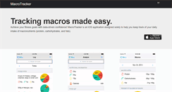 Desktop Screenshot of macrotrackerapp.com